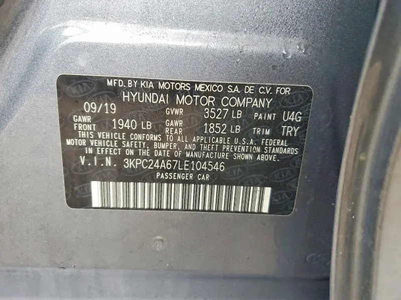 2020 HYUNDAI ACCENT SE  