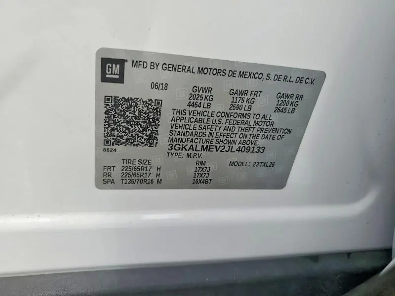 2018 GMC TERRAIN SLE  