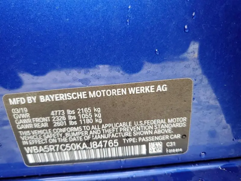 2019 BMW 330XI   
