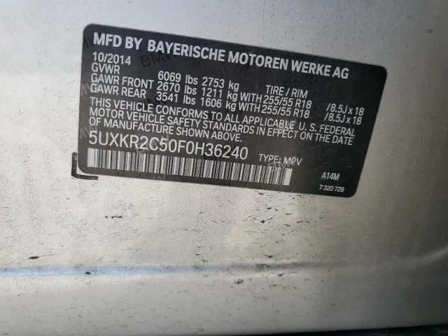 2015 BMW X5 SDRIVE35I  