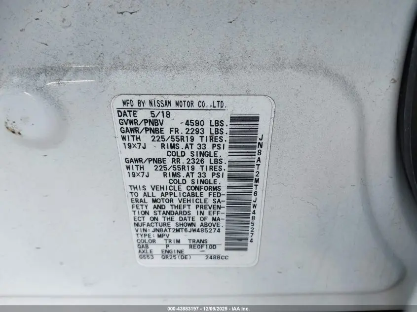 2018 NISSAN ROGUE SL