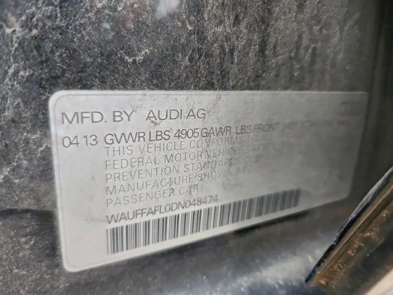 2013 AUDI A4 PREMIUM PLUS  