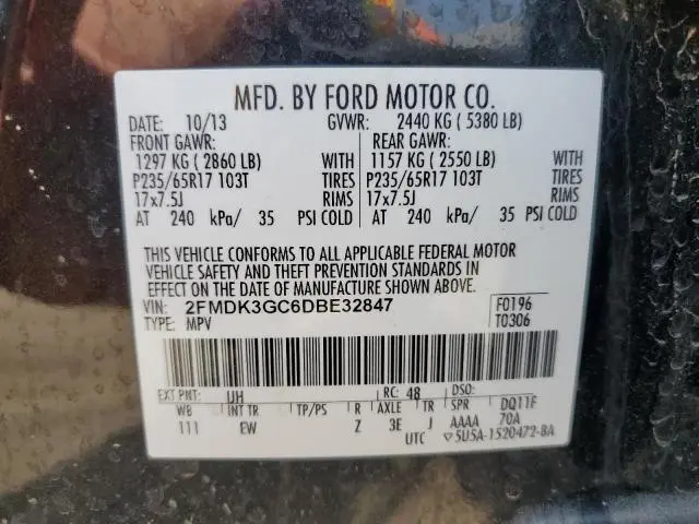 2013 FORD EDGE SE  