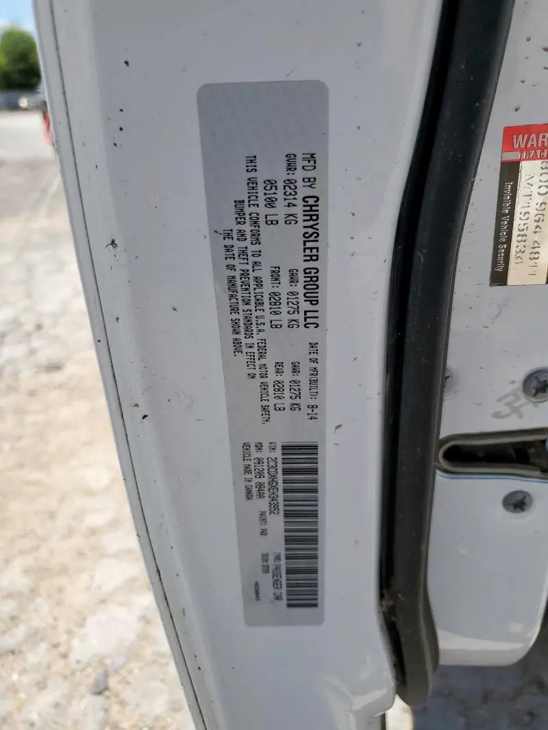 2014 DODGE CHARGER SXT  