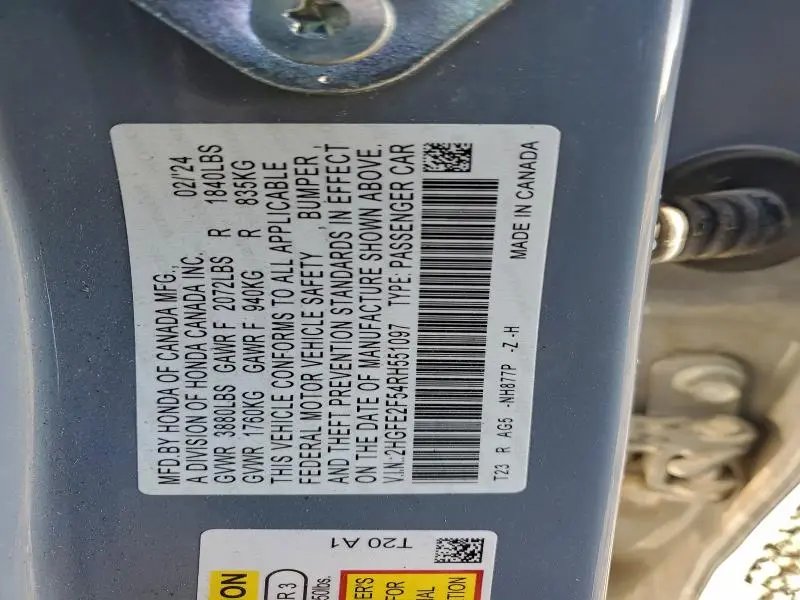 2024 HONDA CIVIC SPORT  