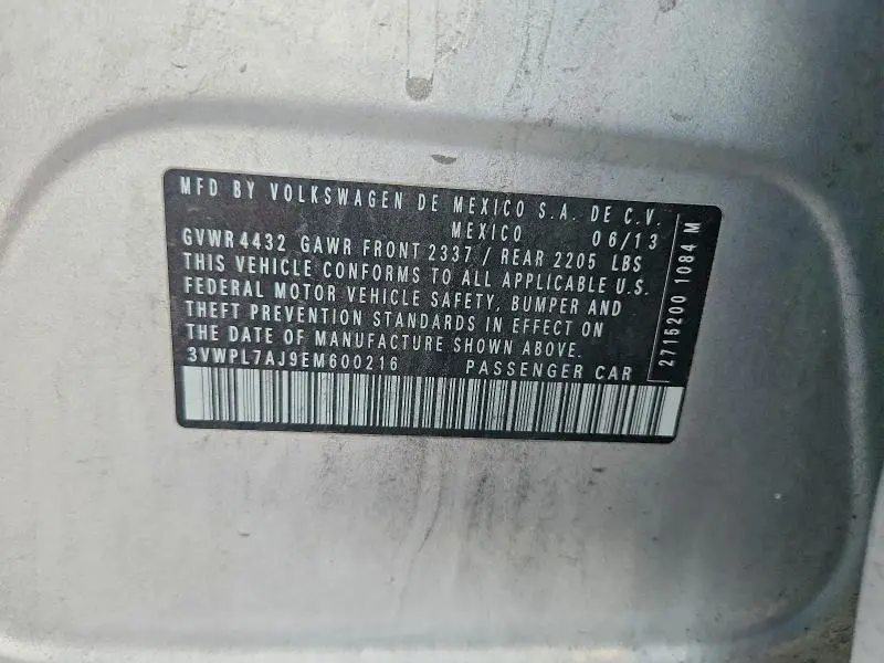 2014 VOLKSWAGEN JETTA TDI  