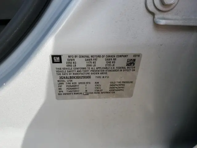 2016 CHEVROLET EQUINOX LS  