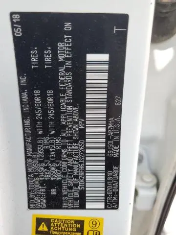 2018 TOYOTA HIGHLANDER SE  