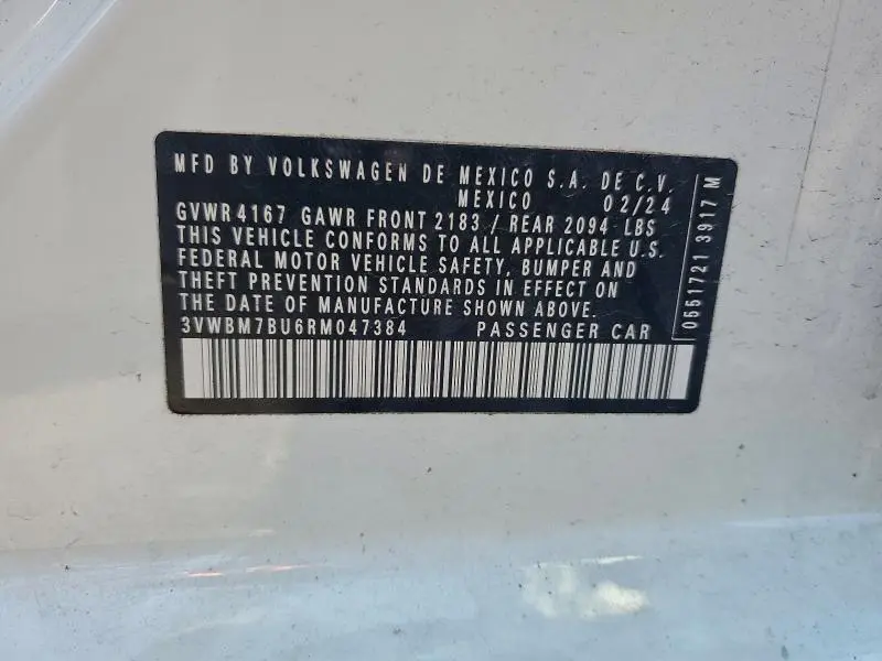 2024 VOLKSWAGEN JETTA SPORT  