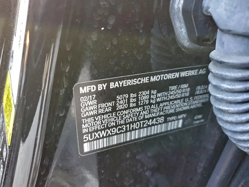 2017 BMW X3 XDRIVE28I  