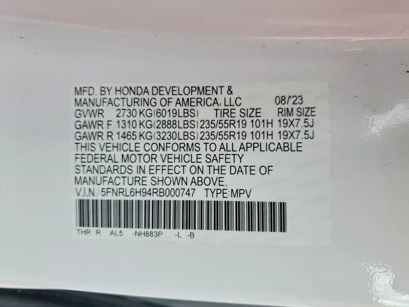 2024 HONDA ODYSSEY ELITE  