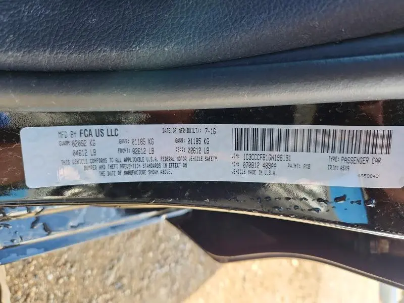 2016 CHRYSLER 200 LX  