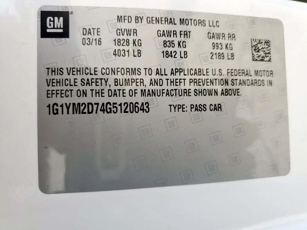 2016 CHEVROLET CORVETTE STINGRAY Z51 3LT  