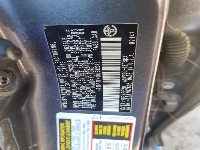 2013 TOYOTA CAMRY SE  