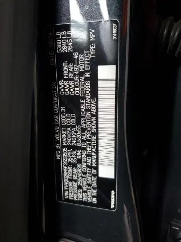 2015 VOLVO XC60 T6 PLATINUM  