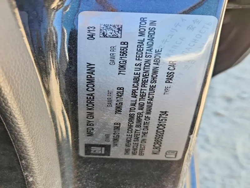 2013 CHEVROLET SPARK LS  