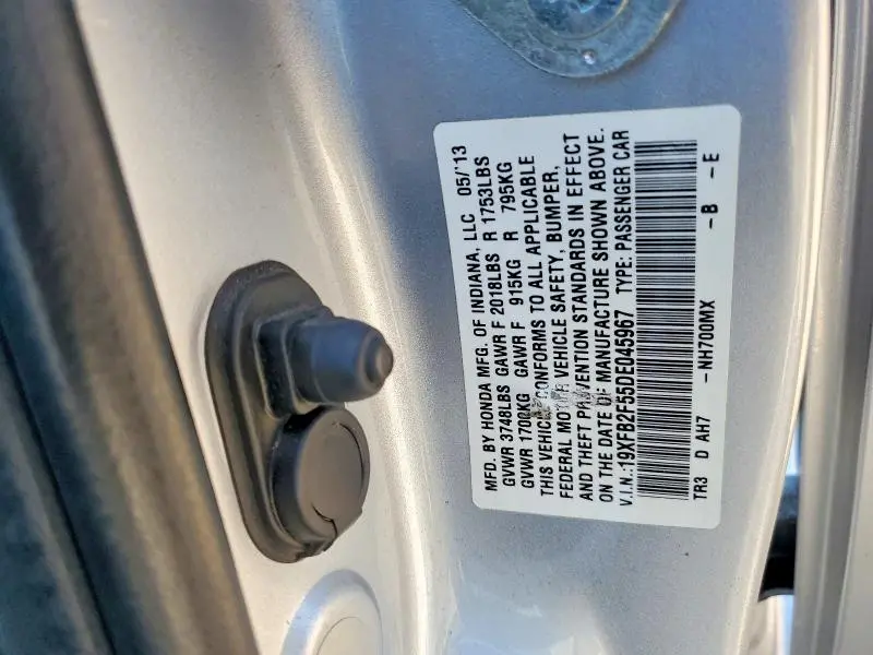 2013 HONDA CIVIC LX  