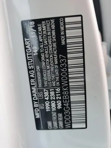 2019 MERCEDES-BENZ A 220  