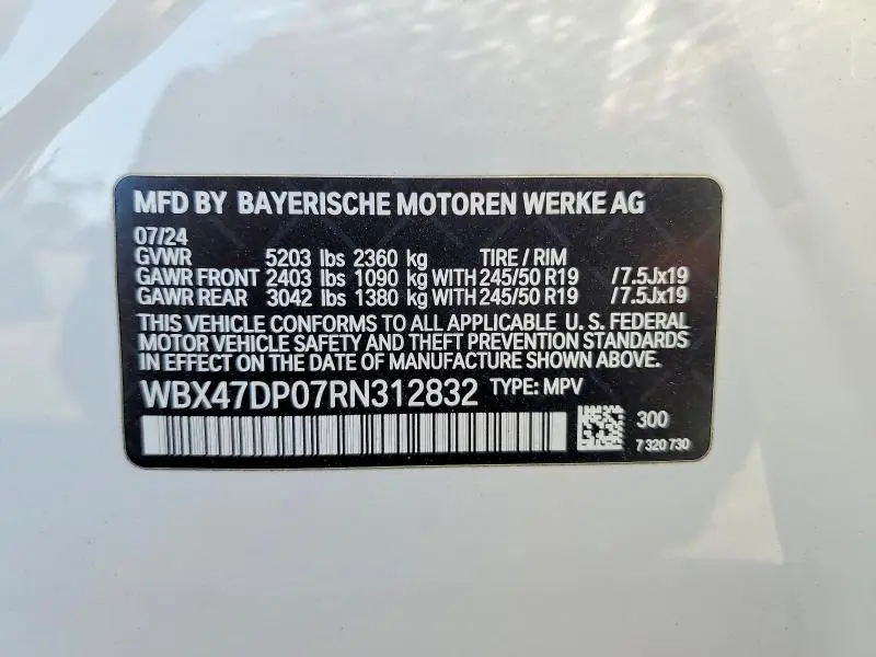 2024 BMW X3 SDRIVE30I  