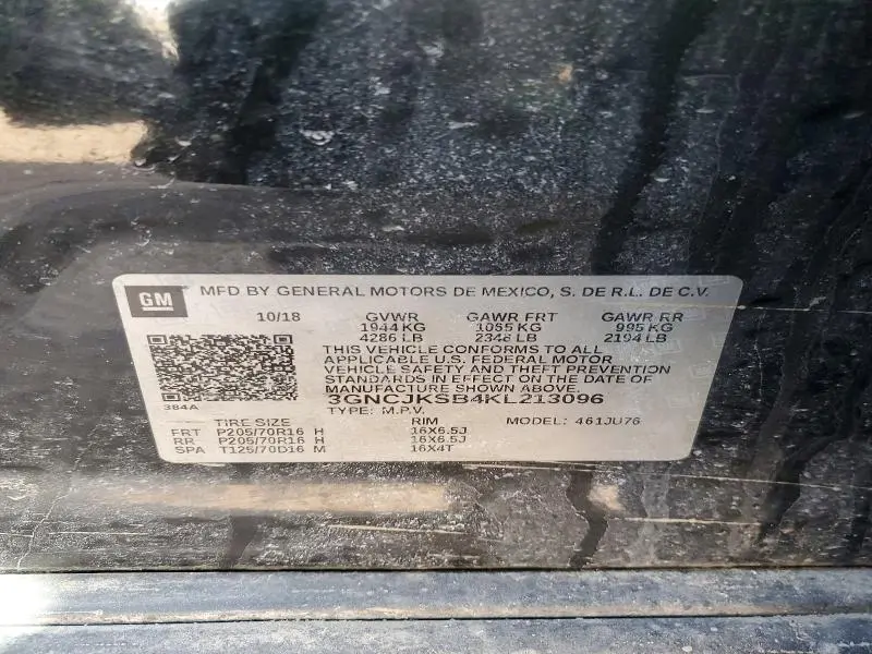 2019 CHEVROLET TRAX LS  