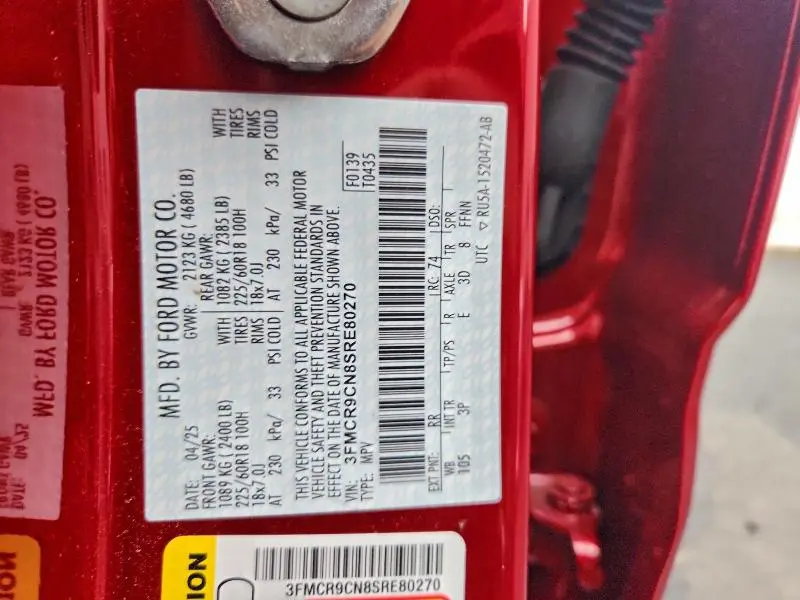 2025 FORD BRONCO SPORT OUTER BANKS  