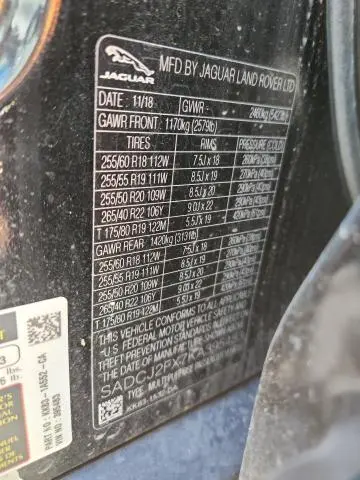 2019 JAGUAR F-PACE PREMIUM  