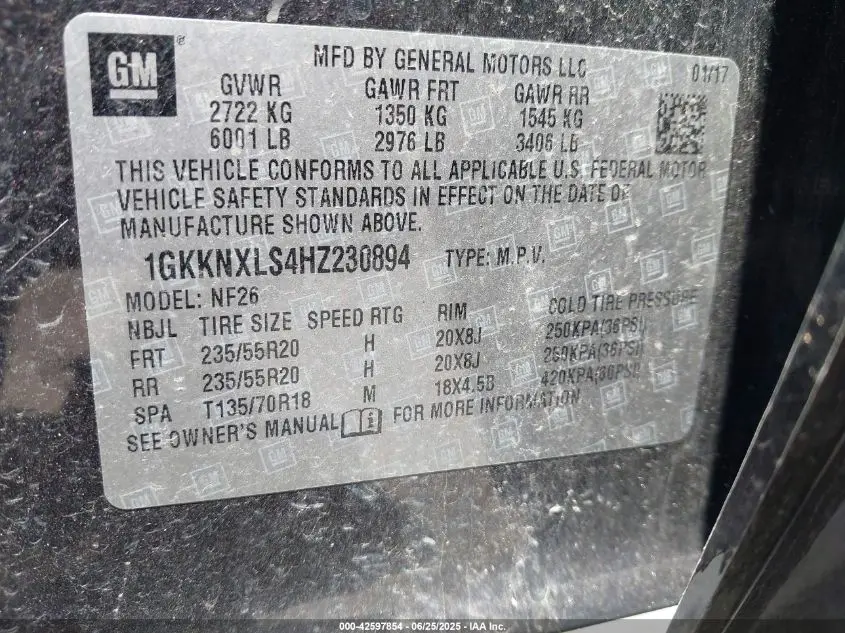 2017 GMC ACADIA DENALI
