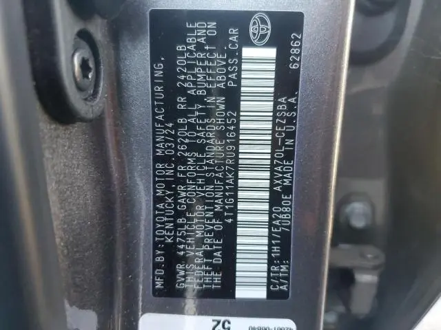 2024 TOYOTA CAMRY SE NIGHT SHADE  