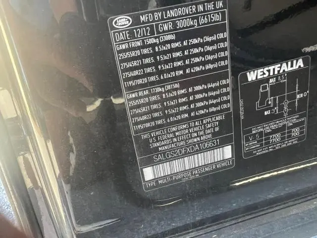 2013 LAND ROVER RANGE ROVER HSE  