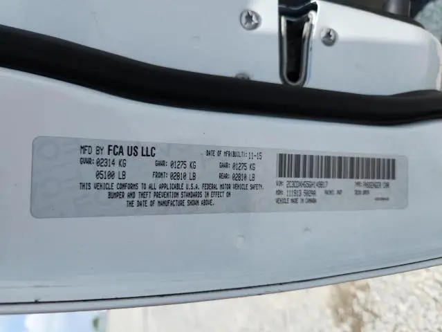 2016 DODGE CHARGER SXT  