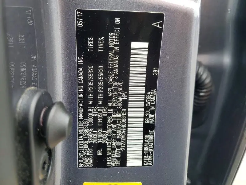 2017 LEXUS RX 350 BASE  