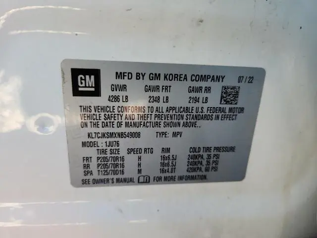 2022 CHEVROLET TRAX LS  