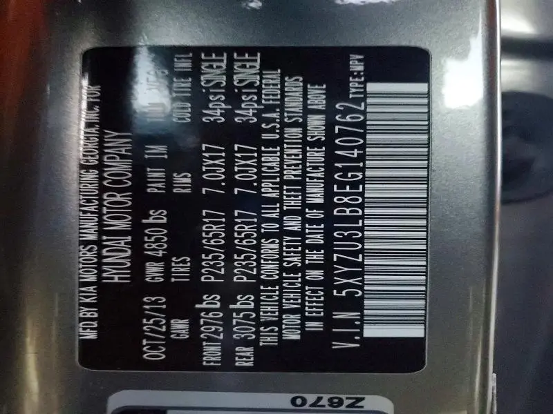 2014 HYUNDAI SANTA FE SPORT   