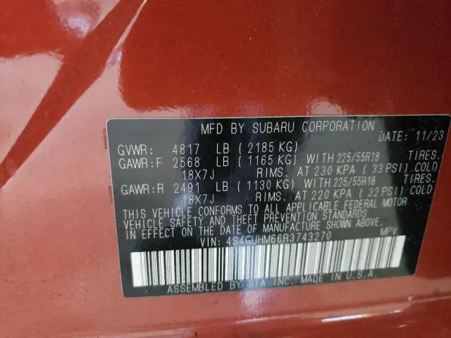 2024 SUBARU CROSSTREK LIMITED  