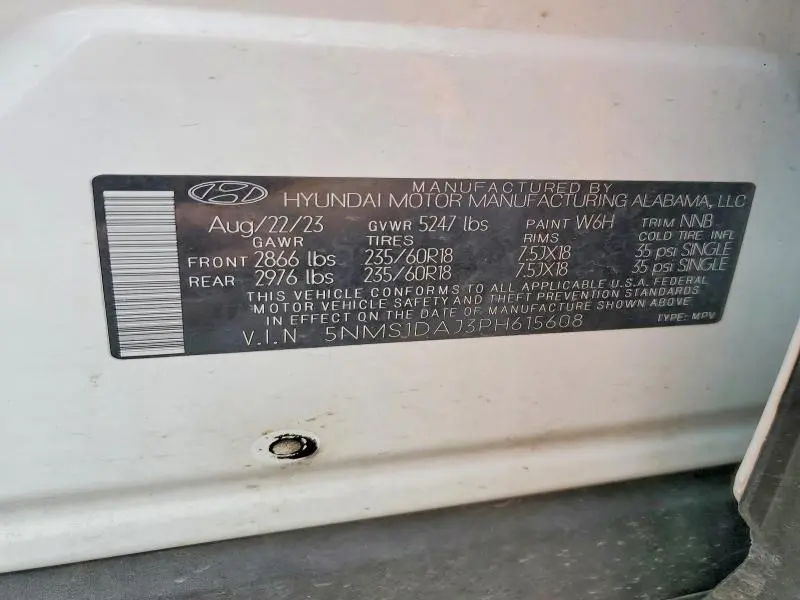 2023 HYUNDAI SANTA FE SE  
