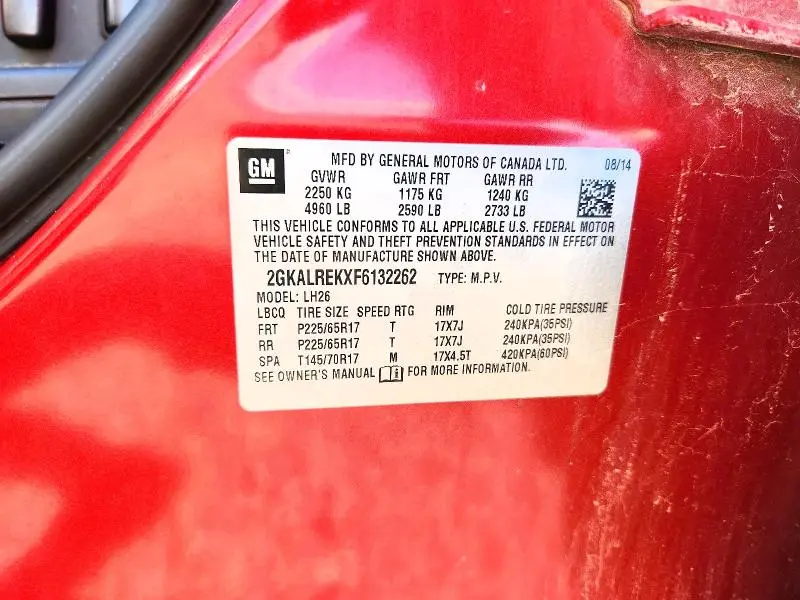 2015 GMC TERRAIN SLE  