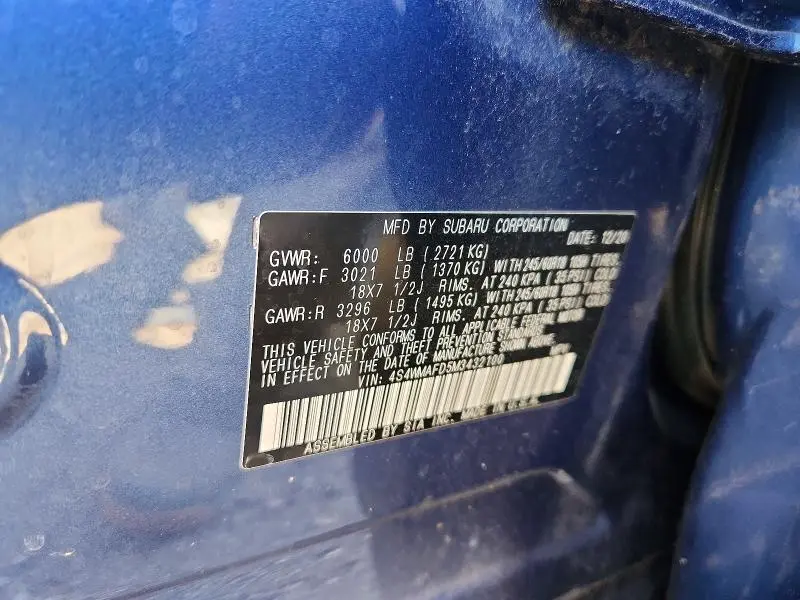 2021 SUBARU ASCENT PREMIUM  