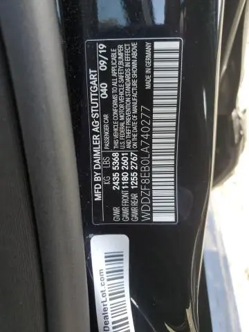 2020 MERCEDES-BENZ E 350 4MATIC  