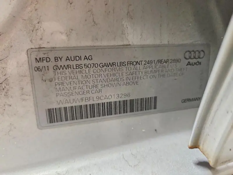 2012 AUDI A4 PREMIUM PLUS  