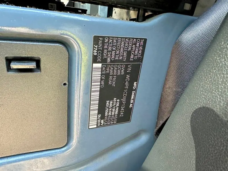 2019 MERCEDES-BENZ SPRINTER 2500/3500  