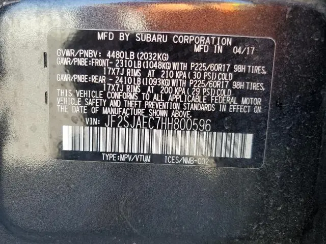 2017 SUBARU FORESTER 2.5I PREMIUM  