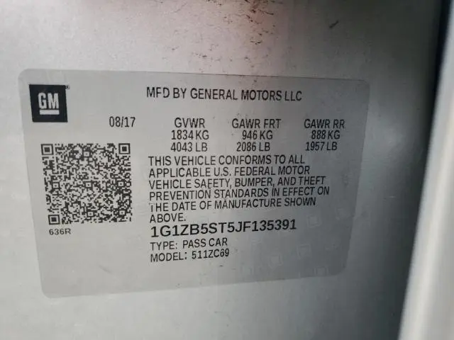 2018 CHEVROLET MALIBU LS  