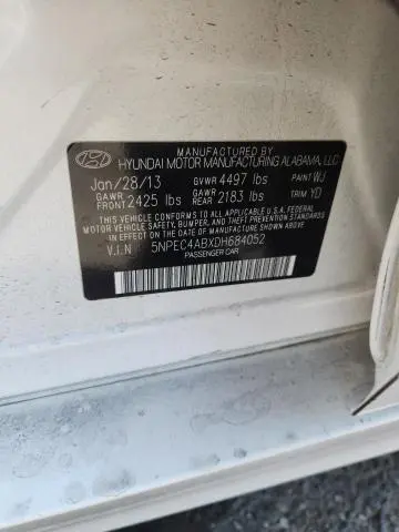 2013 HYUNDAI SONATA SE  