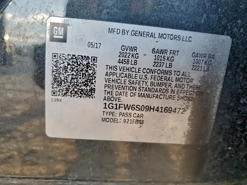 2017 CHEVROLET BOLT EV LT  