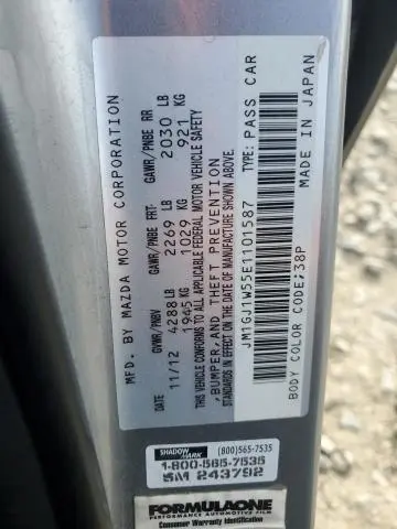 2014 MAZDA 6 GRAND TOURING  