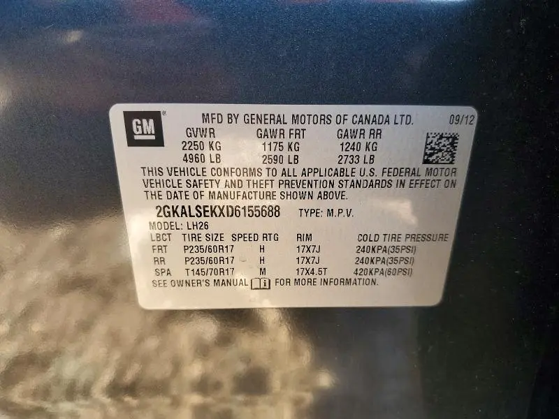 2013 GMC TERRAIN SLE  