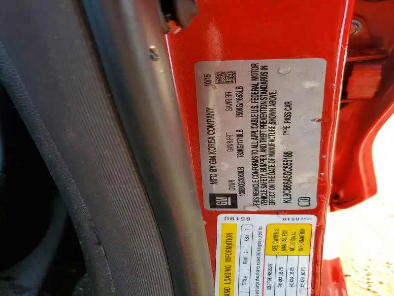 2016 CHEVROLET SPARK LS  