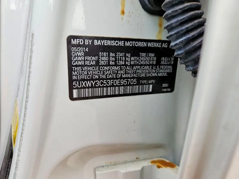 2015 BMW X3 XDRIVE28D  