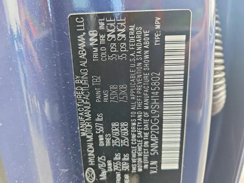 2025 HYUNDAI SANTA FE SEL  