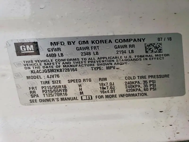 2019 BUICK ENCORE ESSENCE  